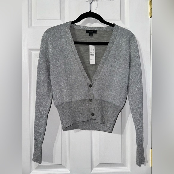 NWT J. Crew Gray Button-Up Women's Cardigan Sweater (XS) - Picture 13 of 16